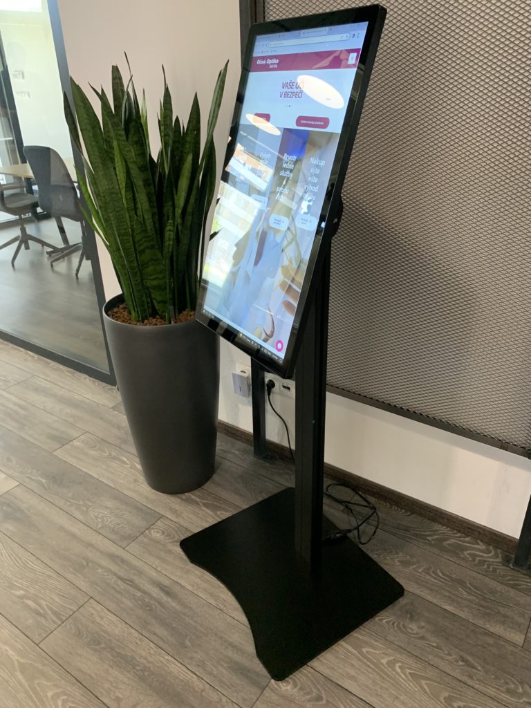 32" touch screen for portrait - side view