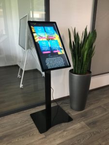 32" touch screen for portrait - front view